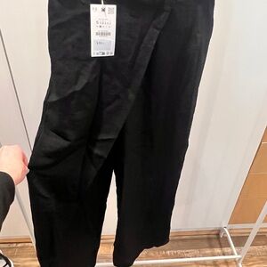 Zara Black Wide Leg Women's Pants